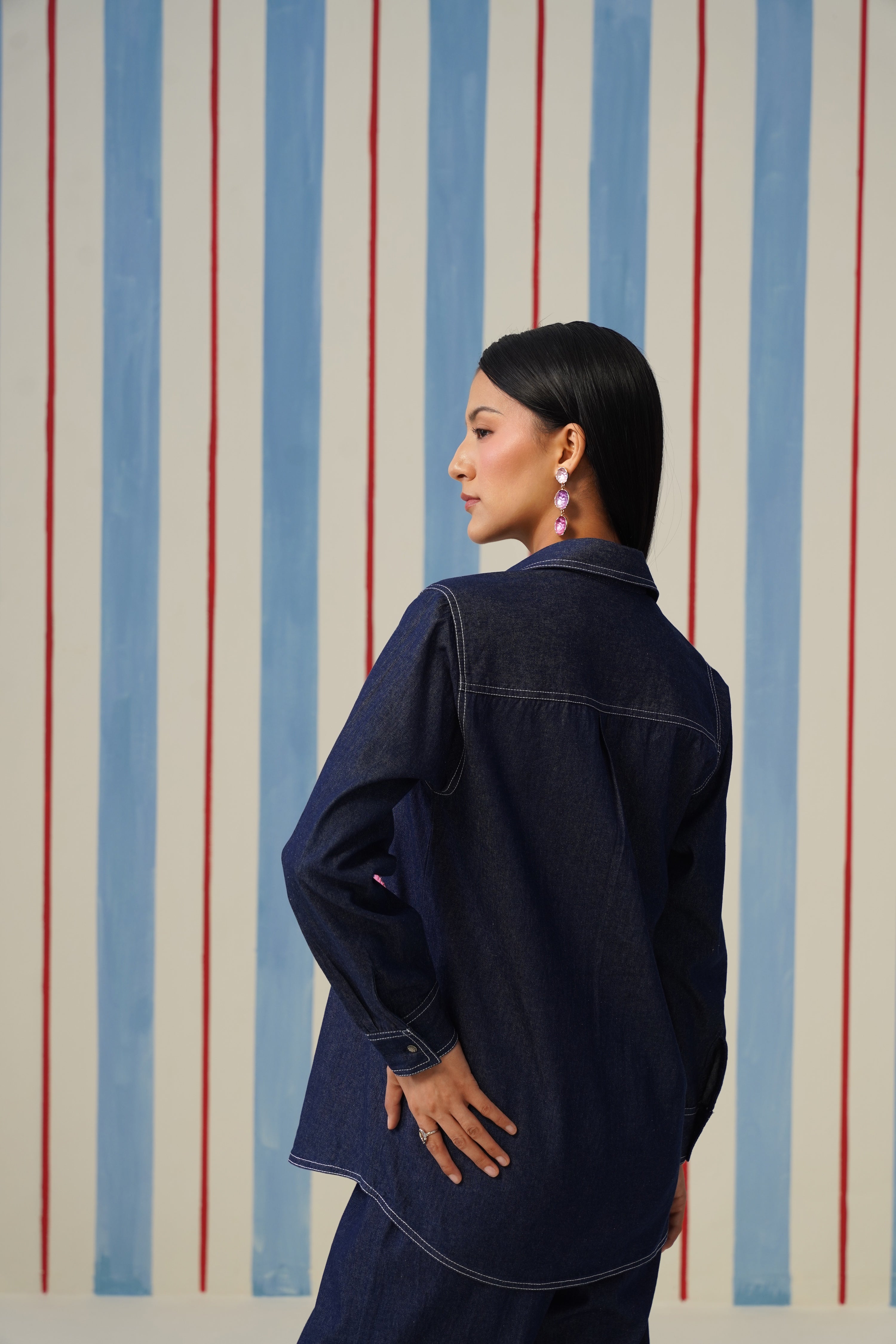 Love Post Denim Shirt