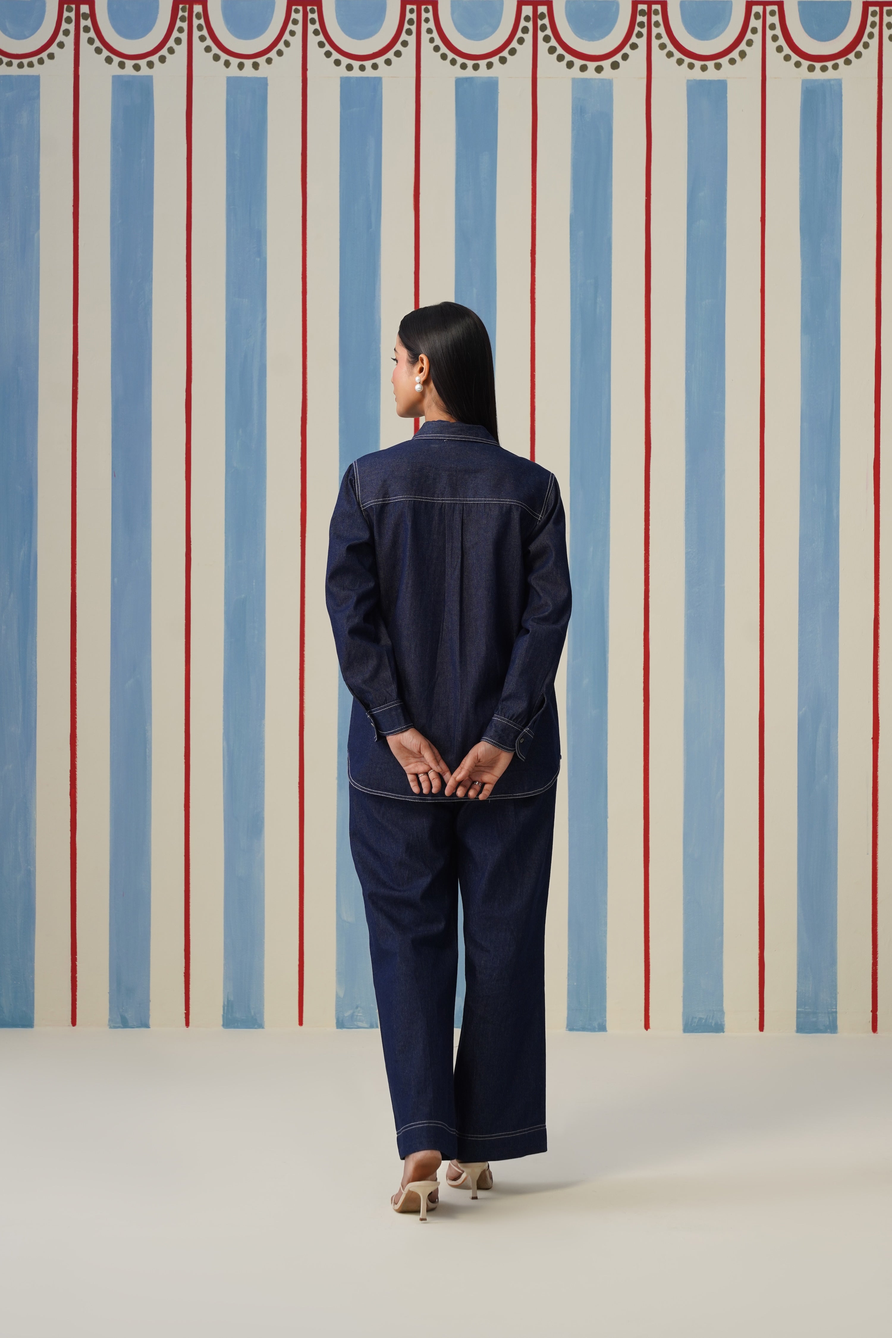 Fringe Pop Denim Coord Set