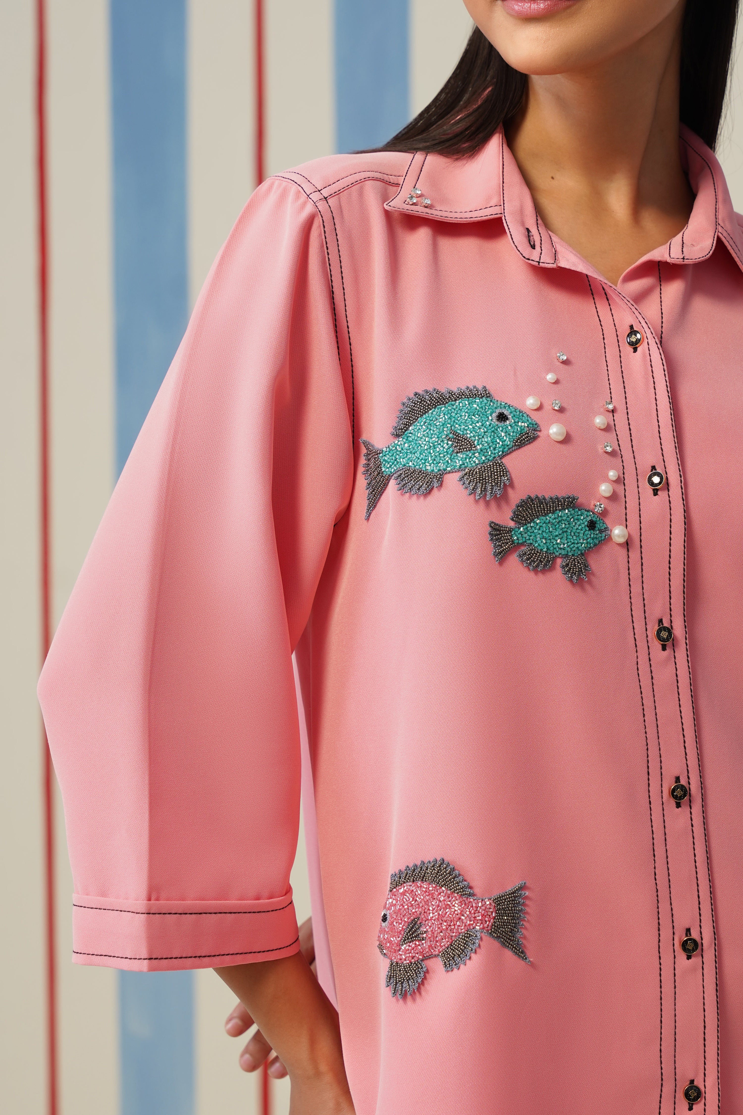 Bubble Fish Coord- Pink