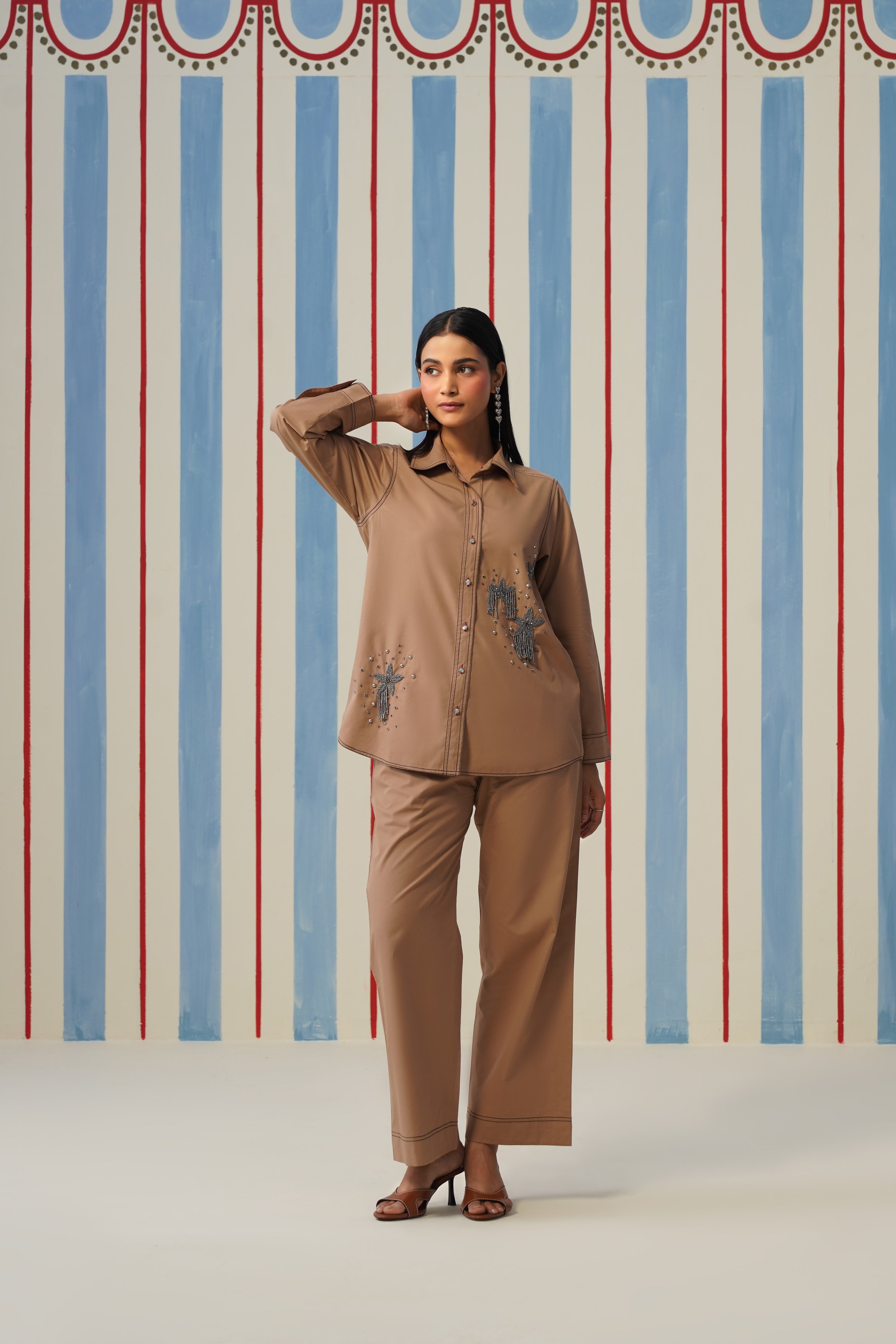 Desert Stardust Coord Set- Beige