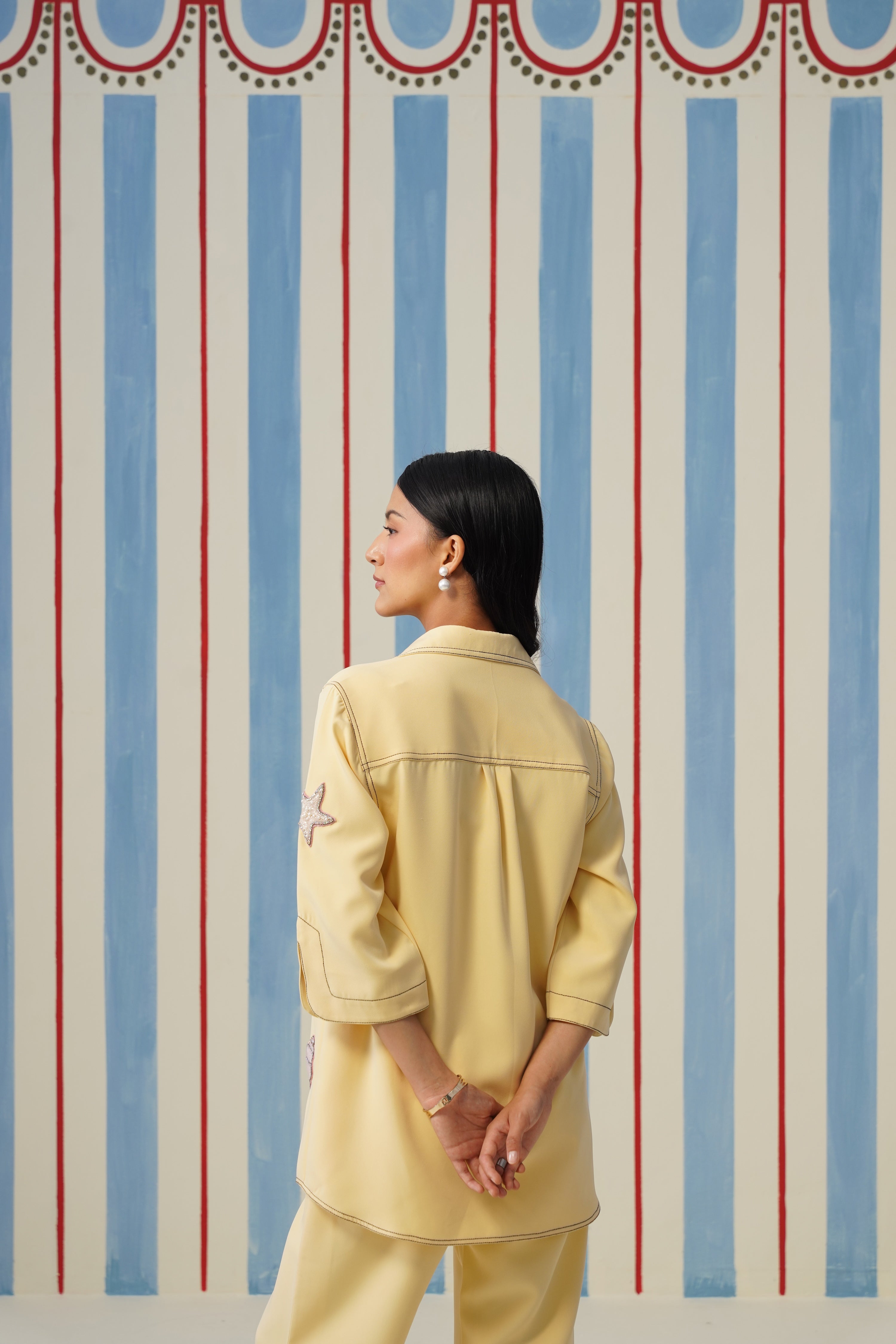 Seashella Shirt- Butter Yellow
