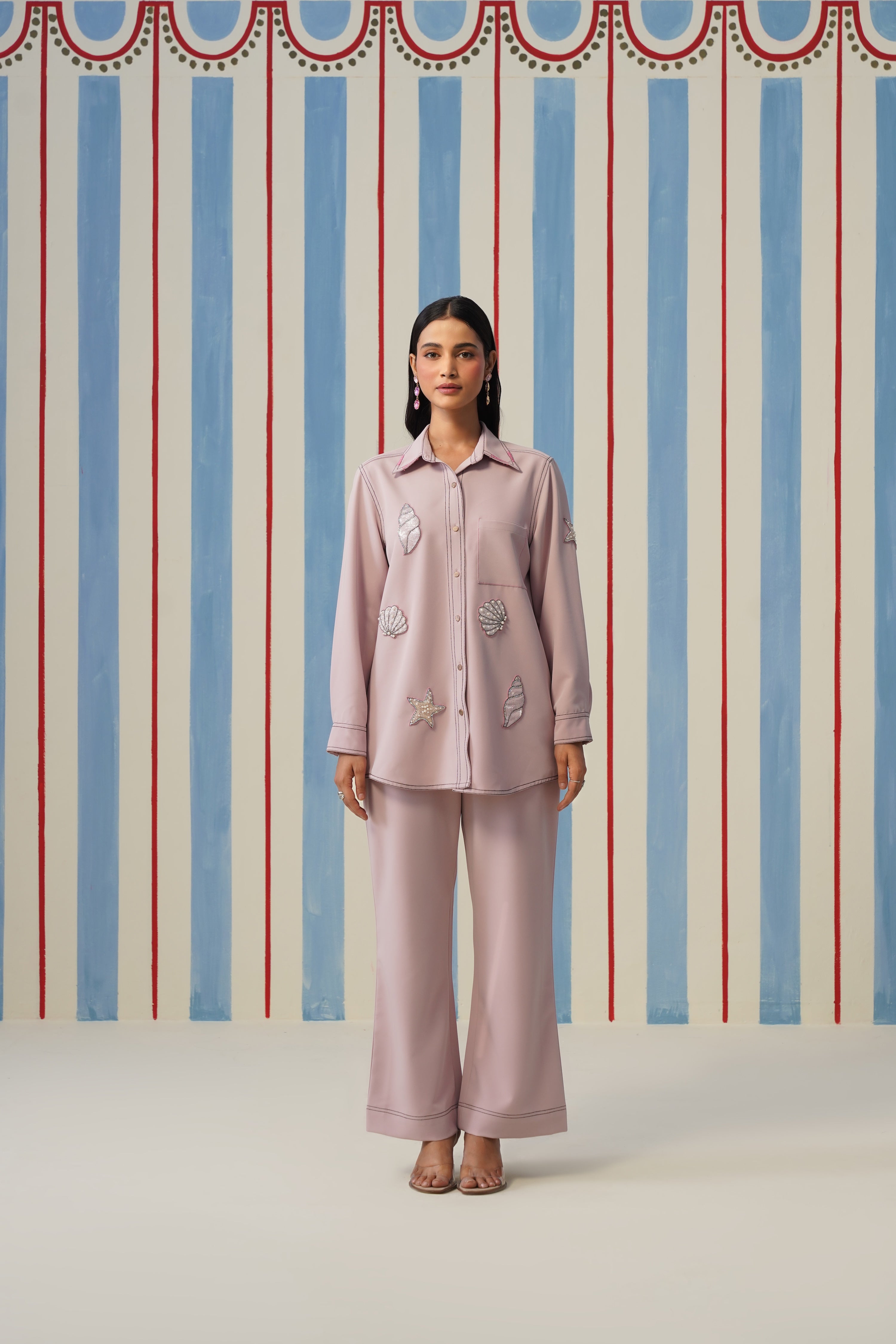 Seashella Coord Set- Blush